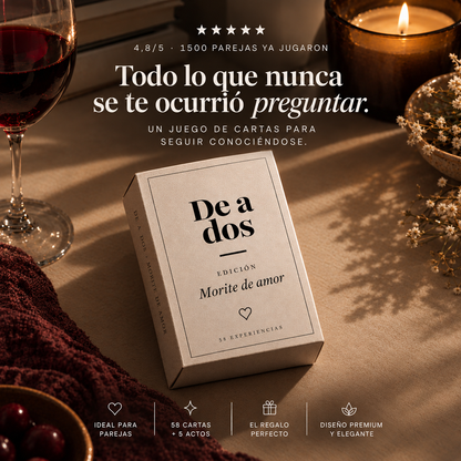 Morite de amor — Juego de cartas para parejas